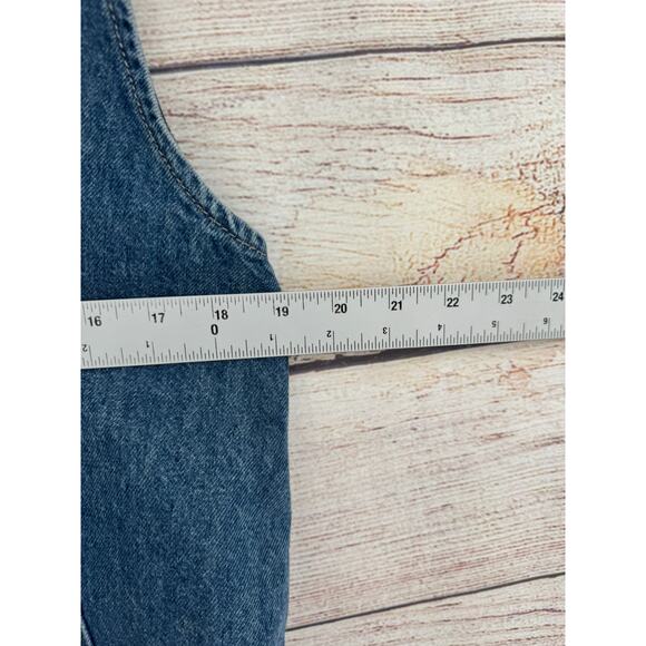 We the Free People High Roller Denim Overalls Womens XS Sapphire Blue Oversized - Picture 10 of 14